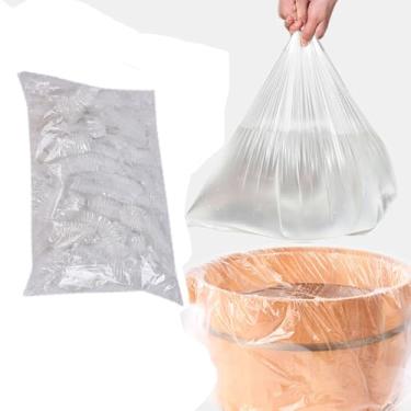 Imagem de Forros universais de pedicure para imersão de spa para pés forros descartáveis para banheira de pés forro de banheira de imersão para pés spa bacias hotel casa uso adequado para todos os pedicure spas