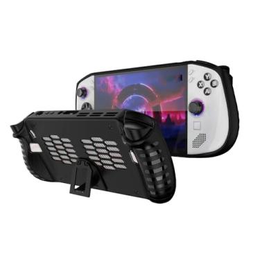 Imagem de Walieoka Capa protetora para console de jogos Lenovo Legion Go S, capa protetora de TPU com aderência ergonômica - anticolisão e antiderrapante (preto)