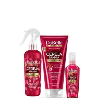 Imagem de Kit Dabelle Cereja Mania Óleo Reparador 75ml Óleo em Creme 190ml e Spr