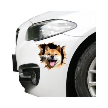 Imagem de Adesivo 3D À Prova D'água Para Carro De Cachorro, Capa De Proteção Con
