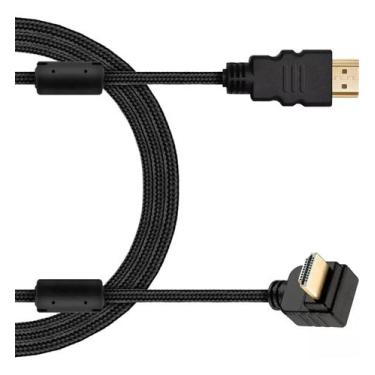 Imagem de Cabo Hdmi 1,5 Metros 90 Graus Para Video Game Console Na Tv - Genérica