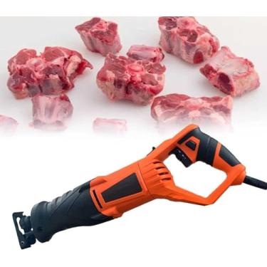Imagem de Serra De Osso De Açougueiro Elétrico De 2000 W, Máquina De Corte De Serra Alternativa, Máquina De Osso Portátil Doméstica Comercial Para Cortar Carne Congelada, Alça Rotat, 2000W