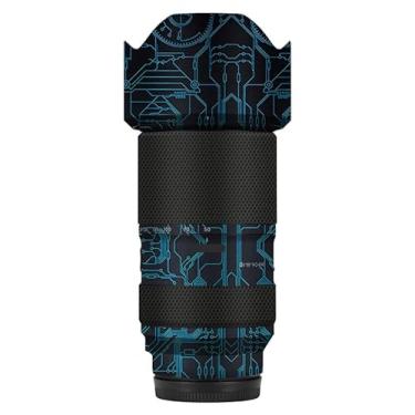 Imagem de Adesivo para câmera antiarranhões com tampa de lente película protetora decalque protetor corporal para Tamron 50-300 mm F4.5-6.3 adequado para Sony Mount 50 300 (azul circuito)