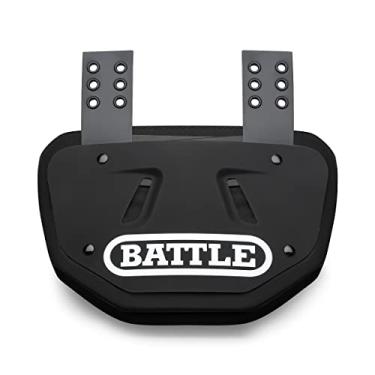 Imagem de Battle Placa traseira de futebol esportivo – protetor traseiro rígido com espuma contornada para proteção de alto impacto - adulto, preto/branco