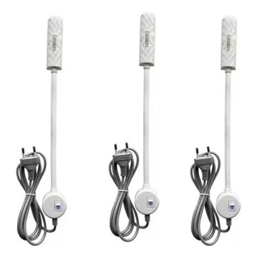 Imagem de Kit 3 Luminária 20 LEDs Haste Flexível TD-20 - Lâmpada Imã Máquina de Costura Bivolt flexível com mangueira e base magnética forte N38 para casa para alfaiataria(US Plug)