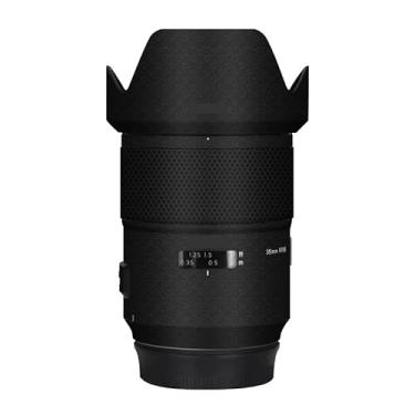 Imagem de Adesivo de câmera antiarranhões com tampa de lente para Tamron SP 35 mm F1.4 adequado para Canon EF Mount película protetora decalque 35 1.4 (fibra de armadura preta)