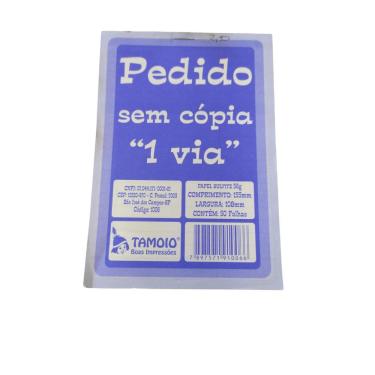 Imagem de Pedido sem Cópia com 1 Via marca Tamoio - 50 Folhas