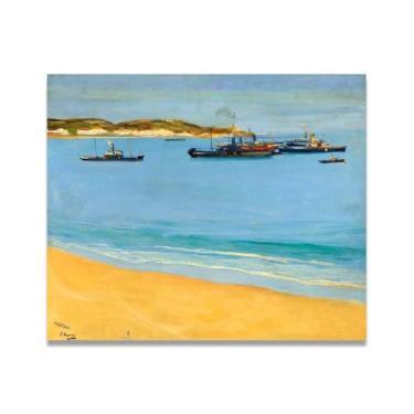 Imagem de Arte em tela Early Morning John Lavery Classic Realist Portrait & War Scene – Irish Art Wall Decor For Home 30 x 36 cm Un Framed