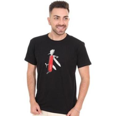 Imagem de Camiseta Reserva Masculina Swiss Knife Woodpecker Preta-Masculino