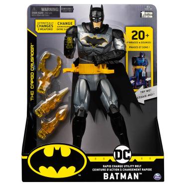 Imagem de Boneco Batman De Luxo 30Cm Com Acessórios - Dc
