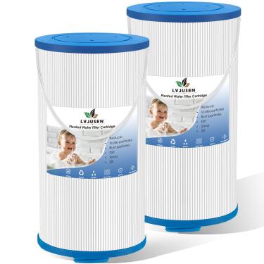 Imagem de LVJUSEN 303279 Filtro de banheira de hidromassagem de substituição para AquaTerra/Freeflow/Lifesmart/Watkins Hot Tubs, substitui o filtro rosqueado Clarathon FC 2402/ OEM 78460 ACT-50SQFLTR, 5CH-37