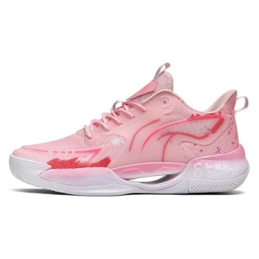 Imagem de Novetra Tênis de basquete esportivo clássico e confortável para corrida e treinamento masculino(Pink,42 BR)