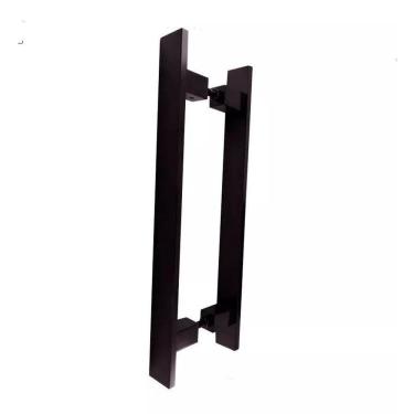 Imagem de Puxador Porta Pivotante Inox Preto Reto Italy - 40 Cm