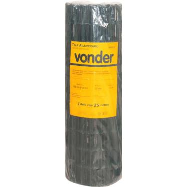 Imagem de Tela Alambrado Verde 100x50x2,5mm 1,0x25 Metros - Vonder
