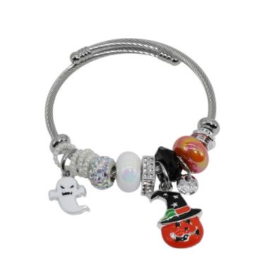 Imagem de IUULOB Pulseiras femininas prateadas - Pulseiras ajustáveis para mulheres, presentes de aniversário, lembrancinhas, pulseira de aço de titânio, kit de joias, One Size, Aço inoxidável e liga metálica