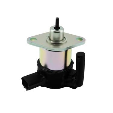 Imagem de Ovabeyna 1C010-60015 Solenoide de parada de desligamento de combustível compatível com Kubota M105S M105X M6800 M8200 M8540 M9000 M9540 M95S M95X M96 Substitua 1C010-60016 1C01010 -6001 7 (12VDC)