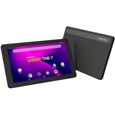 Imagem de Tablet Positivo Vision Tab 7 64gb 3RAM Preto Android 14 GO