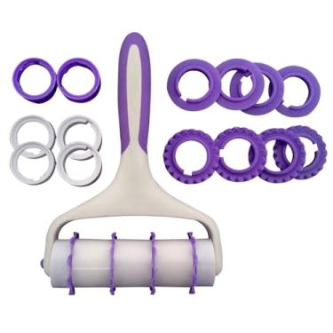 Imagem de 19 Peças Rolo Cortador de Tiras Fitas Laços Massas Pasta Americana Confeitaria Biscuit