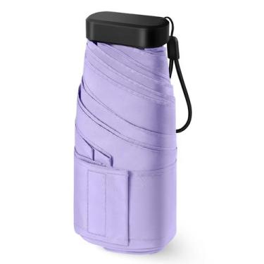 Imagem de Mini guarda-chuva LEAGERA Compact impermeável para mulheres roxo