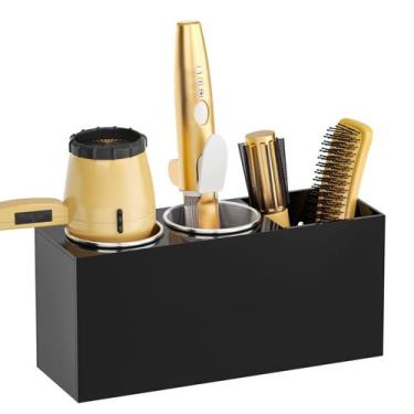 Imagem de Suporte de secador de cabelo NIUBEE Wall Mount para banheiro (preto)