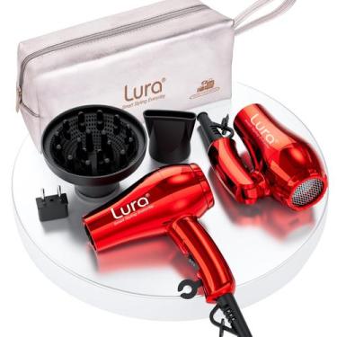 Imagem de Secador de cabelo LURA Mini Portable Travel 1200W para mulheres e home