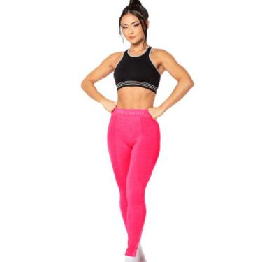 Imagem de Calça Legging Sem Costura Adulto Feminino Fitness Fit Mormaii Para Aca