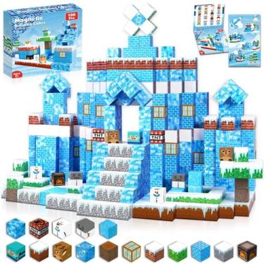 Imagem de Blocos magnéticos GraceDuck 100PCS Build Frozen Castle