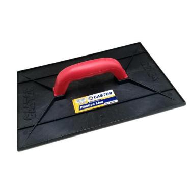 Imagem de Desempenadeira plástica PVC 22x34cm Lisa Preta - Castor