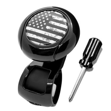 Imagem de Bandeira Americana - Girador de Volante, Universal Antiderrapante - Adequado para Carros, Caminhões, Barcos, Trator de Ônibus e Mais