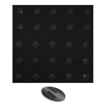 Imagem de Piso Tátil - CONDUZ TINTAS - Alerta - Preto - A Base de Resina - 10 mm