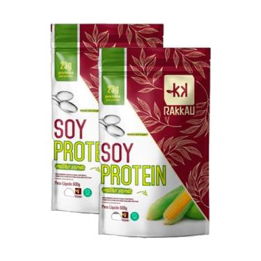Imagem de Kit 2X: Soy Protein Milho Verde Vegana Rakkau 600g