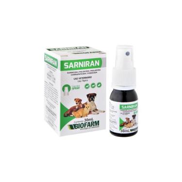 Imagem de Sarniran 30 ml - Tratamento sarna, dermatite Cães e Gatos - Biofarm