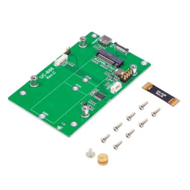 Imagem de UCTRONICS Adaptador PCIe para M.2 para Raspberry Pi 5, suporta unidades M.2 NVMe (M-Key) nos tamanhos 2230/2242/2280, compatível com PCIe Gen2/Gen3