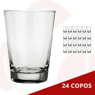 Imagem de 24 Copo de Vidro Caldereta 350ML Nadir Cerveja Drinks Bar Amigos - NAD
