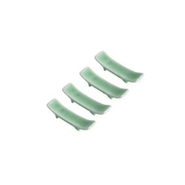 Imagem de Suporte para pauzinhos de 4 peças Celadon Acessórios de mesa de cerâmica chinesa, acessórios de pauzinhos de hotel, suporte para pauzinhos, descanso de pauzinhos, descanso de pauzinhos, travesseiro (A