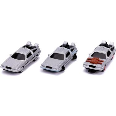 Imagem de Jada Back to The Future Nano Diecast Delorean Toy Car 3 Pack
