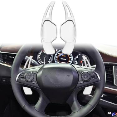 Imagem de Adesivo de engrenagem de extensão de mudança de volante de carro para Buick Enclave 2018-2021, Cadillac XTS 2013-2019 acessórios automotivos (prata)