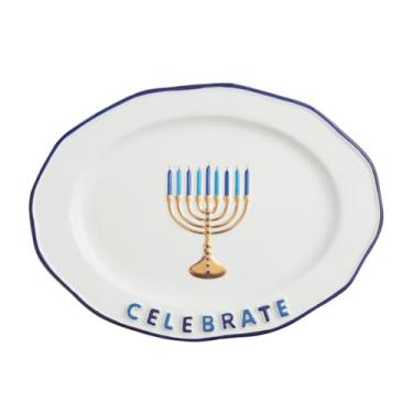 Imagem de Mud Pie Prato de Hanukkah Celebrate Menorah