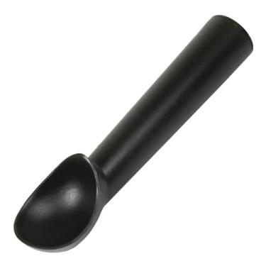Imagem de Colher Pegador de Sorvete em Alumínio Preto Ergonômico 18cm