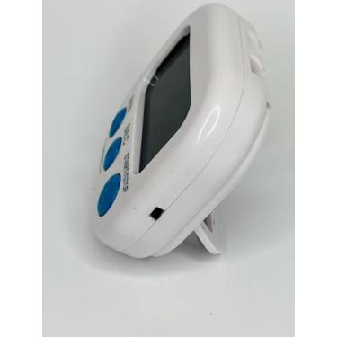 Imagem de Timer Digital de Cozinha com Imã, Display LCD Grande, Botões de Minuto/Segundo/Iniciar/Parar, Branco