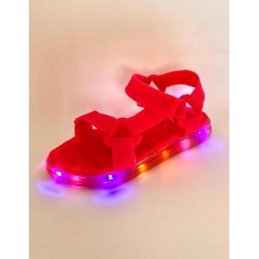 Imagem de Sandália Infantil com LED e Luzinha Confortável e Macia - Magali, Pink