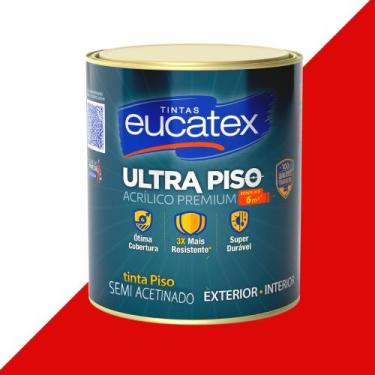 Imagem de Tinta para Pintar Piso e Calçada - Todas Cores 900ml - Ultra Piso Euca