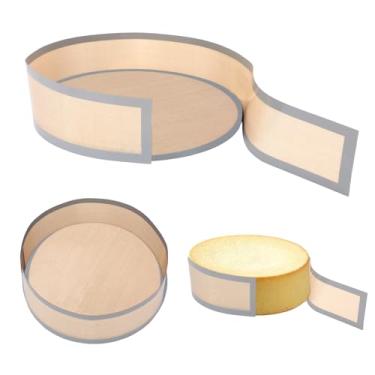 Imagem de 2 Peças Tapete Silicone para Tabuleiros Fundo Amovível 9", Tapete Redondo Silicone Fácil Limpar Reutilizável para Tabuleiros de Cheesecake Evita Que o Bolo Se Agarre Ao Fundo e Aos Lados