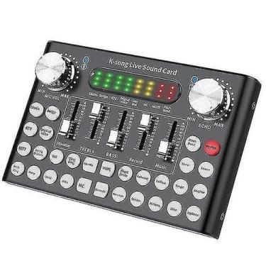 Imagem de Conjuntos de acessórios de computador f9 bluetooth webcast placa de so