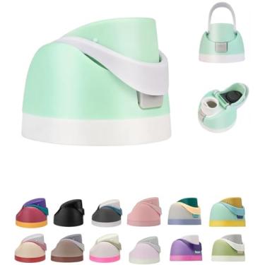 Imagem de Tampa de substituição para garrafa de água Owala FreeSip, peças de reposição compatíveis com Owala Freesip 473 ml, 680 g, 946 ml, 1,134 g, tampa de canudo à prova de vazamento com alça de transporte