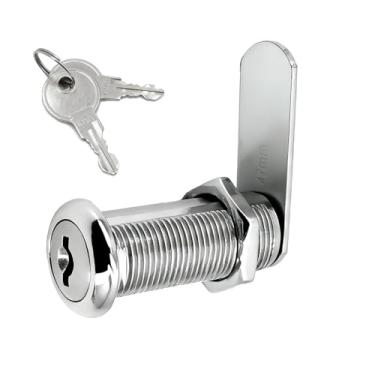 Imagem de 1 pacote de fechadura de armário com chaves de 3,5 cm Fechadura de came com chave, fechaduras de armário de arquivo semelhantes para gavetas, caixa de ferramentas, caixa de correio, substituição de