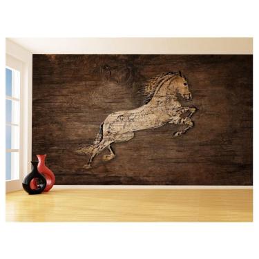 Imagem de Papel De Parede 3D Animais Pop Art Cavalo Cores 3,5M Pxa335