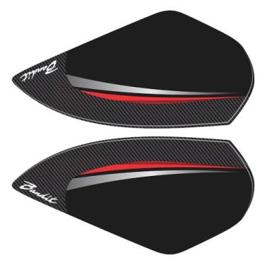 Imagem de Adesivo Bandit 650S 2009 a 2010 Lateral Resinado Compatível - Cromo Si