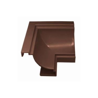 Imagem de Canto Interno para Acabamento de Moldura em Forro PVC, Cor Mogno - Kit