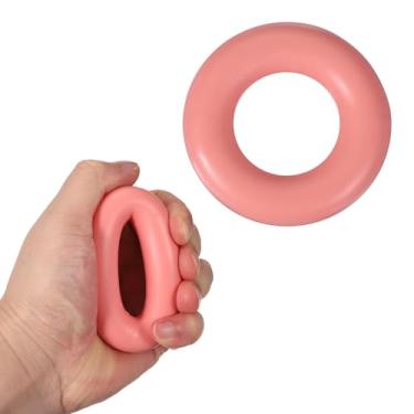 Imagem de YELARXI Anéis de treinamento de força de aderência, fortalecedor portátil de mão fortalecedor de antebraço - adequado para (atletas/escalada/treino/fitness), 7 cm e 13,6 kg e laranja